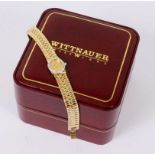 WITTNAUER DAMENARMBANDUHR Schweiz Vergoldet. Quarzwerk. Mit Originalschatulle A WITTNAUER LADIES