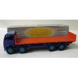 Dinky Supertoys, 903, Forden Flat Truck with Tailboard, dark blue cab and chassis, orange back,