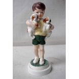 A Royal Worcester porcelain figure, All Mine, number 3519 by Freda Doughty, 18cm high