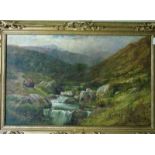 George Cole (1810-1883), A Welsh Stream, signed lower right and dated '72, bears old label verso