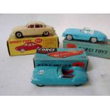 Two boxed Corgi and a boxed Dinky diecast vehicles, Mercedes 300SL Open Roadster 303, Lotus Mark