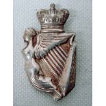 Victorian 5th Royal Irish Lancers Senior NCO's Hallmarked Silver Sleeve Badge. Hallmarked silver