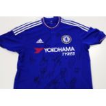 Signed Chelsea FC football shirt from the 2015/16 season