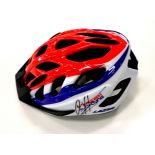 British Cycling helmet signed by six-time Olympic gold medalist Sir Chris Hoy