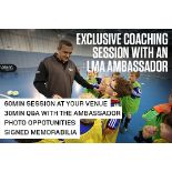 An exclusive coaching session with a well known LMA Ambassador