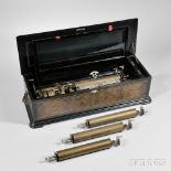 Paillard & Co. Six-air Interchangeable Cylinder Musical Box, c. 1880, 14 1/2-in. cylinders, dual