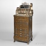 Nickel-plated National Cash Register Class 500, model 562-6-F, Dayton, Ohio, c. 1909, serial