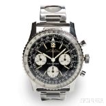 Gentleman's Stainless Steel Breitling Navitimer 806 Wristwatch, c. 1960, case number 994185, matte