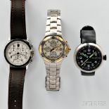 Citizen and Two Swiss Army Wristwatches, Japan and Switzerland, all quartz movements, a Citizen "