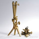 J. Howie Disassembled Binocular Compound Microscope, 76 Nethergate, Dundee, Scotland, 19th