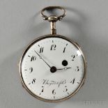 Breguet & Fils Quarter Repeating Key-wind Watch, enamel Arabic numeral dial marked Breguet & Fils,