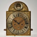 Thomas Lewis "Penny Moon" Eight-day Movement and Dial, Bristol, England, c. 1760, 12-in. brass