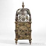 James Delavanee Lantern Clock, Infroome, fecit, 18th and 20th century, remains of a lantern clock