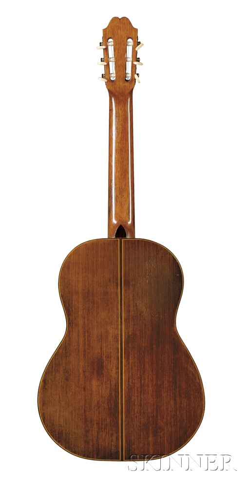 French Classical Guitar, Robert Bouchet, Paris, 1970, no. 130, labeled ROBERT / BOUCHET / A PARIS, / - Image 4 of 15