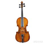 Czech Violin, labeled Vincenz Em. Homolka / Anno 1842, length of back 360 mm. Czech Violin,