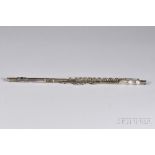 American Silver Flute, Wm. S. Haynes, Boston, engraved on the head joint THE HAYNES FLUTE / MFD BY /