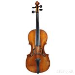 German Violin, Klingenthal School, c. 1820, labeled Joseph Antoni Finolli in / Milano 1756, length