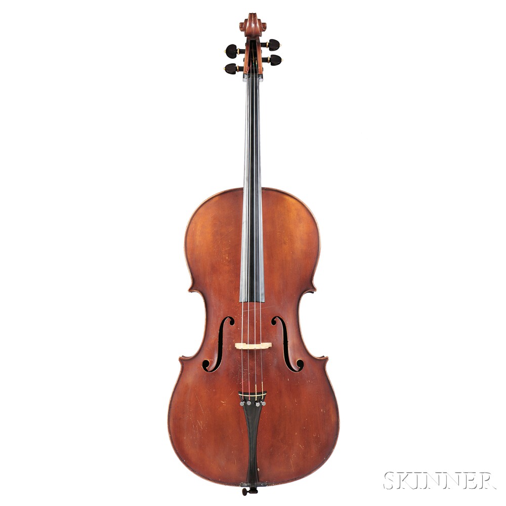 Violoncello, Turin School, Probably Workshop of Giorgio Gatti, c. 1930, labeled Joannes Baptista