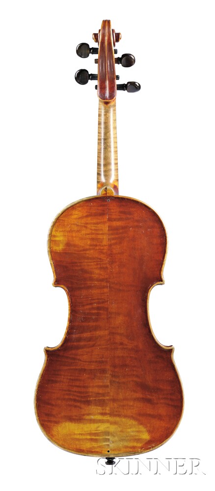 American Violin, Asa Warren White, 1890, labeled Made by A.W. White / Copy of Straduarius / no. - Image 2 of 3