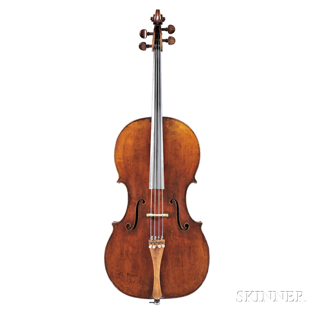 Austrian Violoncello, Gabriel Lembock, Vienna, 1846, labeled Gabrielis Lembock fecit / Viennae