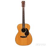 C.F. Martin & Co. 000-18 Acoustic Guitar, 1954, serial no. 135862, bearclaw spruce top, steel T-bar,