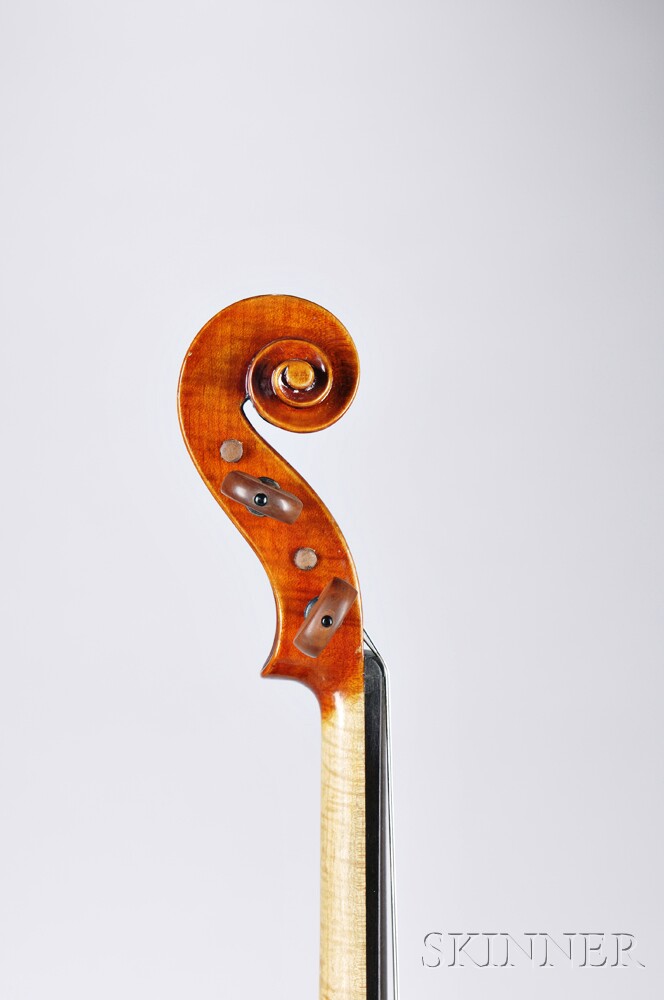 Violin, labeled Enrico Rossa, fecit anno 2000, length of back 357 mm. Violin, labeled Enrico - Image 2 of 3
