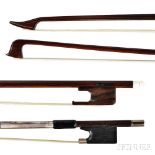 Two Violin Bows, Michael Vann and Gold-mounted, the fluted stick stamped MICHAEL VANN / CANADA,