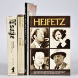 Five Violin-related Books, including: Heifetz, Prof. Lev Ginsburg's Ysaye, Joys and Sorrows: