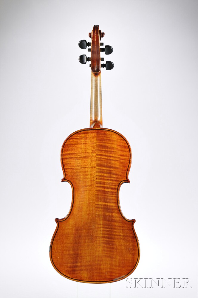 German Violin, c. 1920, labeled Copy of / Carlo Bergonzi / Fecit E. Reinhold Schmidt / Saxony, - Image 3 of 3