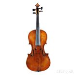 Violin, 19th Century, labeled Bernardus Stoss / fecit Viennae 1809., length of back 356 mm.