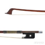 English Silver-mounted Violoncello Bow, W.E. Hill & Sons, the octagonal stick stamped W.E.HILL &