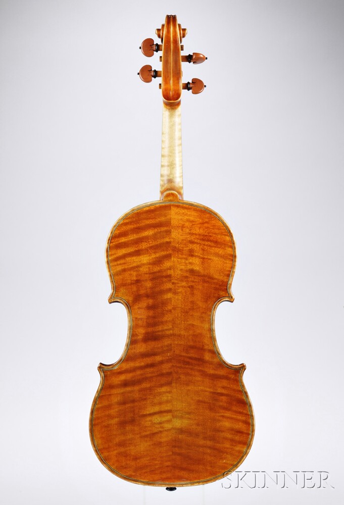 Violin, 20th Century, labeled Giuseppe Pedrazzini / Cremonese / fece in Milano l'Anno 1922., - Image 3 of 3