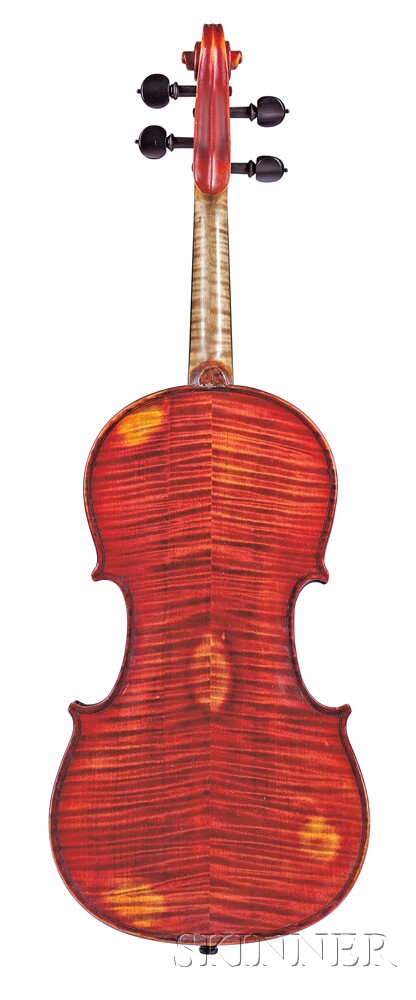 Italian Violin, Ascribed to Lorenzo Bellafontana, c. 1947, labeled Laurentius Bellafontana fecit / - Image 3 of 3