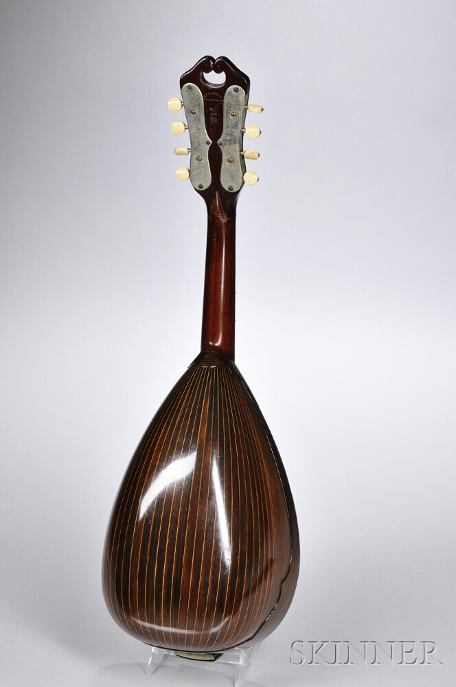C.F. Martin Style 4 Mandolin, c. 1908, serial no. 2473, bowl-back, headstock repair, with original - Image 2 of 3