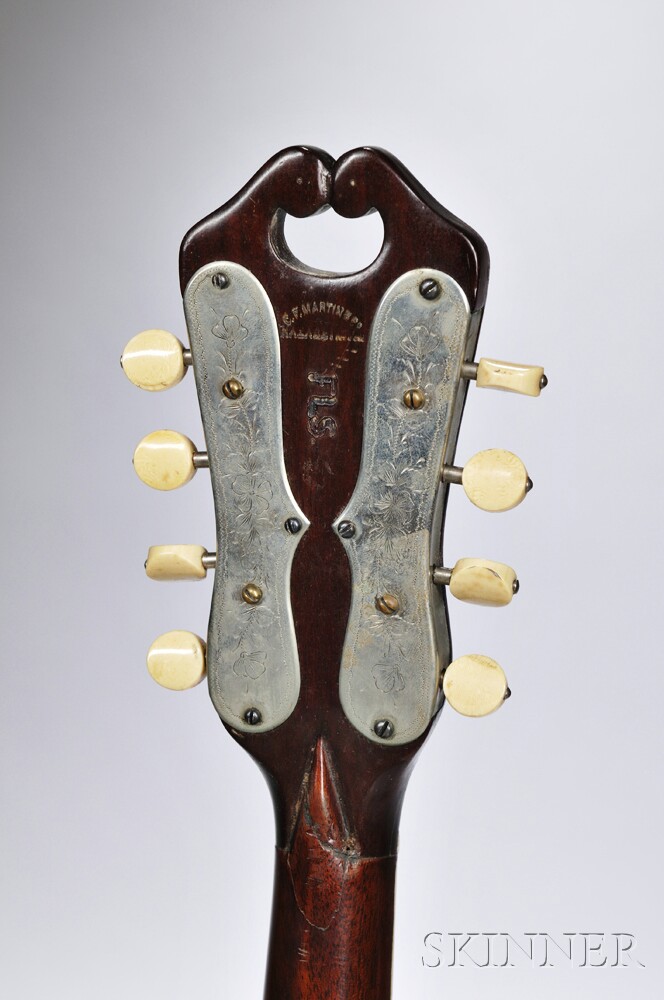 C.F. Martin Style 4 Mandolin, c. 1908, serial no. 2473, bowl-back, headstock repair, with original - Image 3 of 3