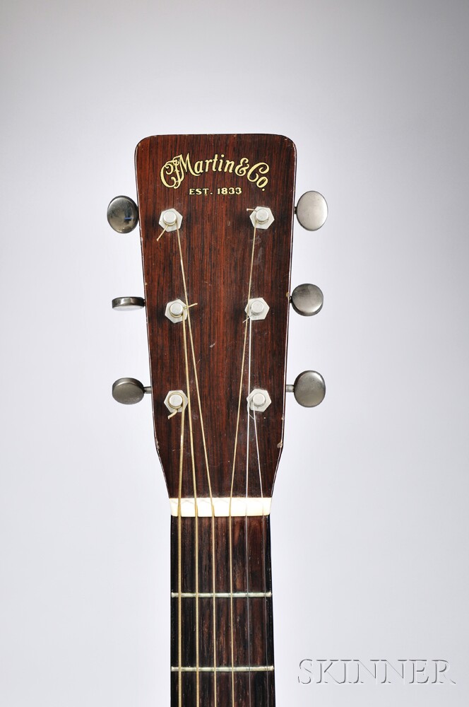 C.F. Martin & Co. 000-18 Acoustic Guitar, 1954, serial no. 135862, bearclaw spruce top, steel T-bar, - Image 2 of 3