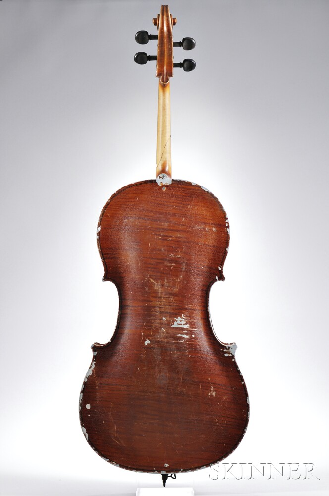 German Aluminum Violoncello, G. A. Pfretzschner, c. 1930, labeled THIS CELLO MADE UNDER PERSONAL - Image 2 of 2