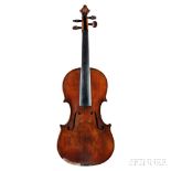 Violin, 20th Century, labeled Guliemo Rossi / fece Pavia 1911, stamped at back button JR, length