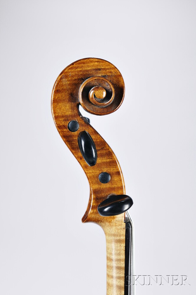 English Violin, labeled Made & Sold by JOHN JOHNSON / at the Harp & Crown in Cheapside / London - Image 2 of 3