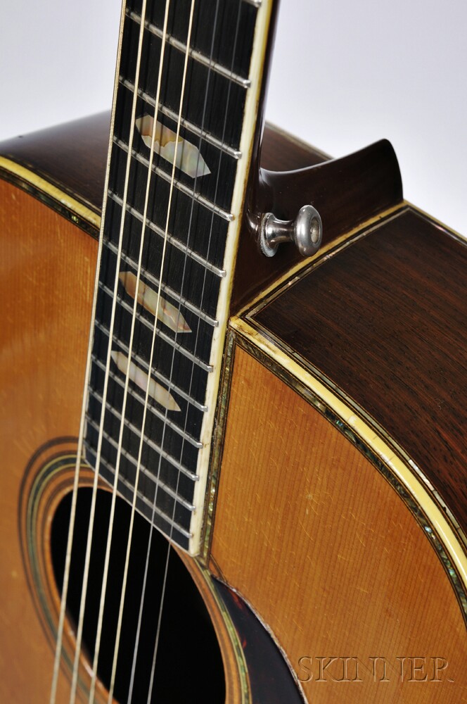 C.F. Martin & Co. D-45 Acoustic Guitar, 1941, serial no 78631, with later case. C.F. Martin & Co. - Image 8 of 10