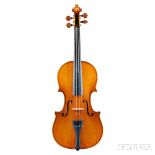 Violin, labeled Enrico Rossa, fecit Anno 2001, length of back 356 mm. Violin, labeled Enrico