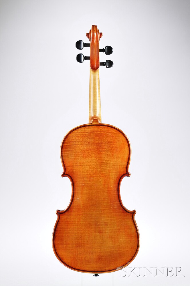 Violin, 20th Century, labeled LAURENTIUS BELLAFONTANA / Fecit Genuae / A.D. 1967, length of back 359 - Image 3 of 3