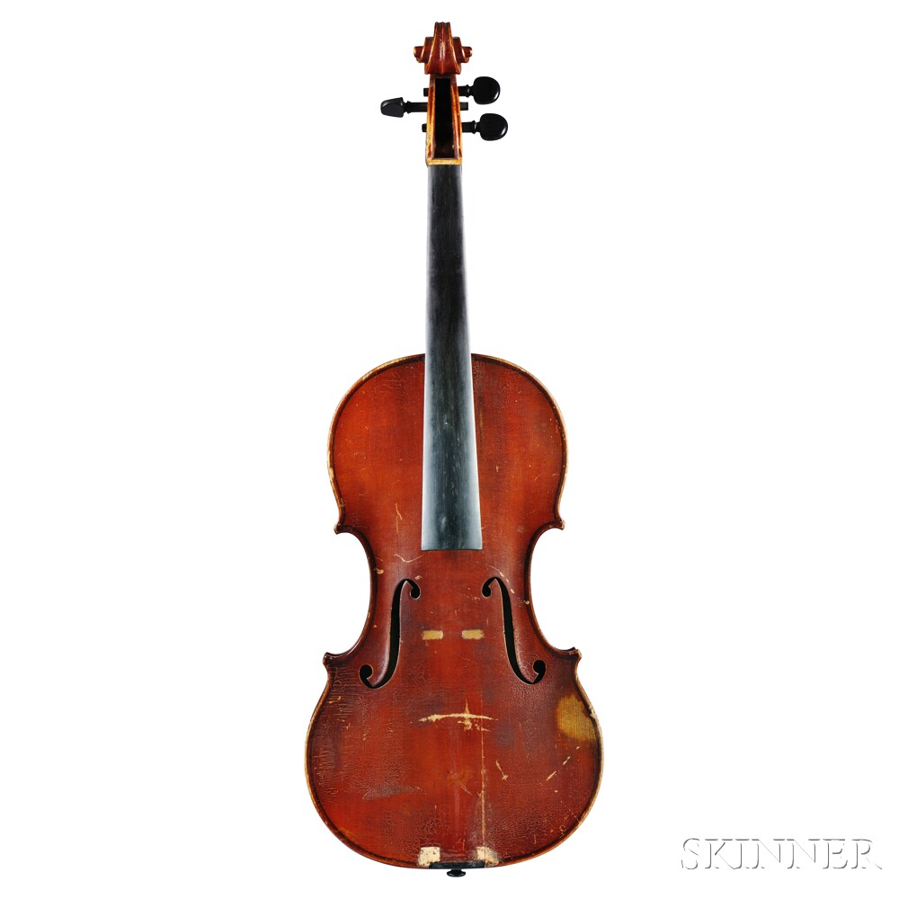 German Violin, Heinrich Th. Heberlein, Jr., Markneukirchen, 1920, bearing the maker's label,