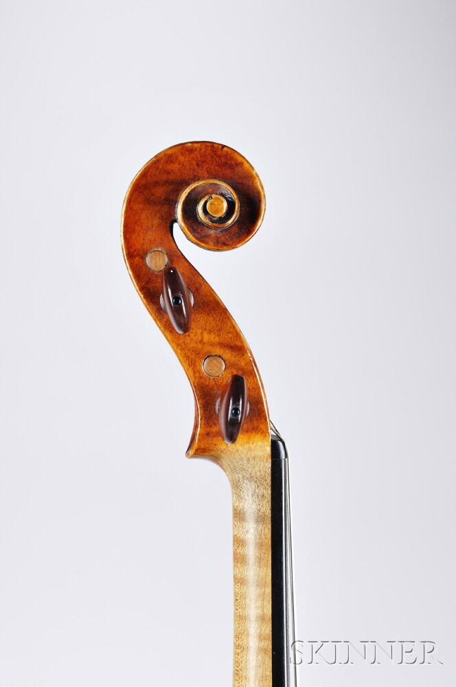 Canadian Violin, George Heinl, Toronto, 1940, labeled EXACT REPRODUCTION OF HIERONIMUS / BY GEO. - Image 2 of 3