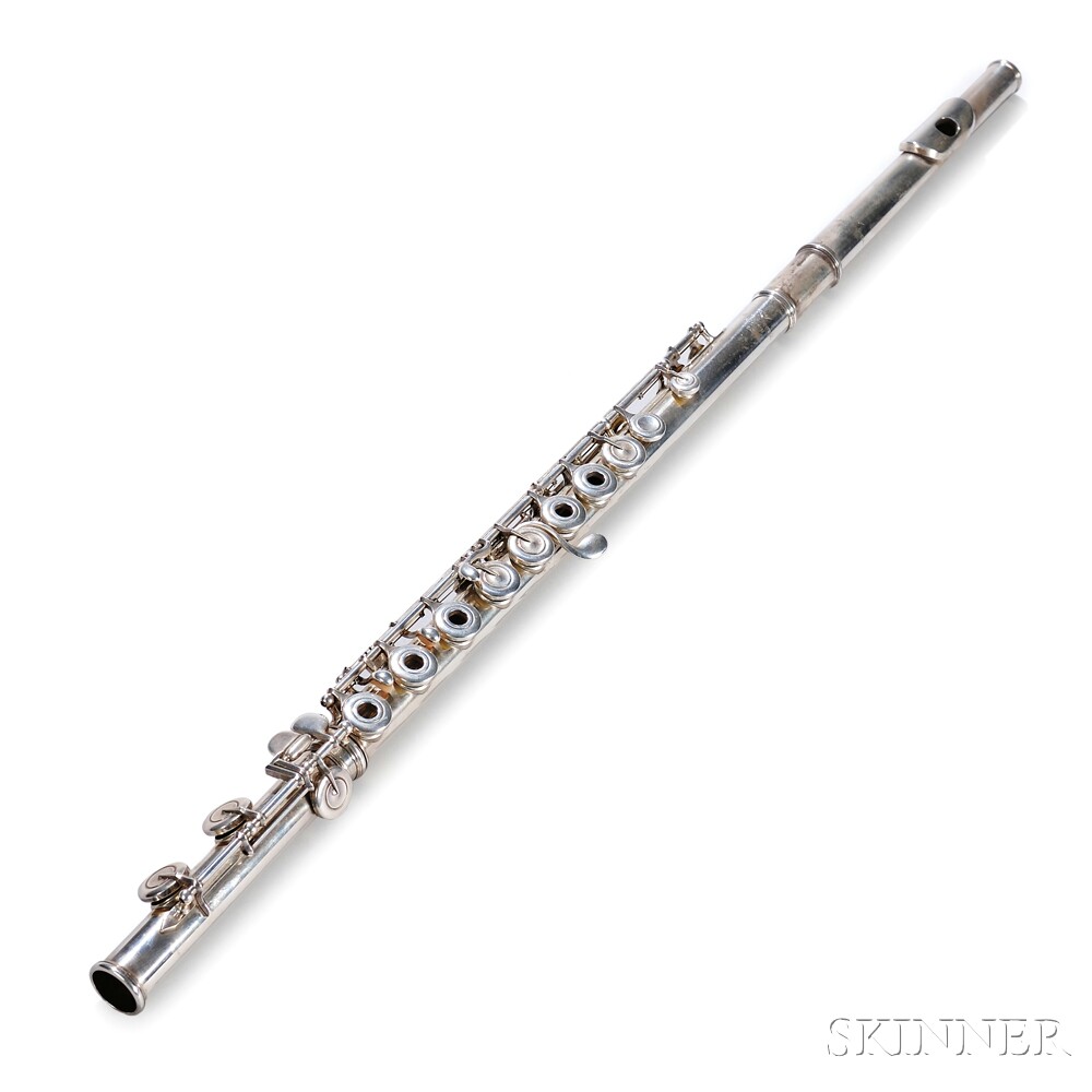 American Silver Flute, Verne Q. Powell, Boston, 1933, engraved on the head joint VERNE Q. POWELL /