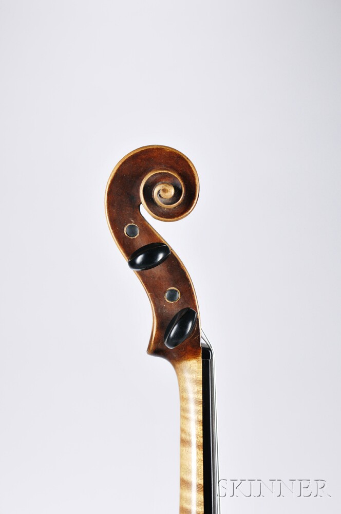 Violin, Early 19th Century, bearing the repair label Rep. v. Meinrad Arnitz / in / Obernussbaumen - Image 2 of 3