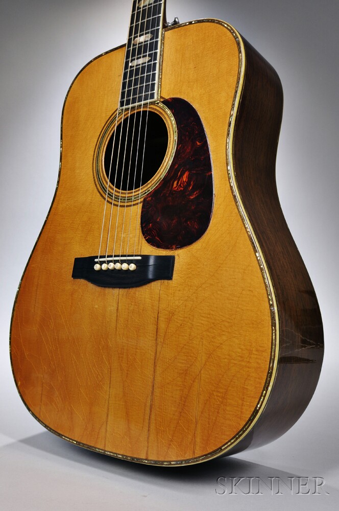 C.F. Martin & Co. D-45 Acoustic Guitar, 1941, serial no 78631, with later case. C.F. Martin & Co. - Image 5 of 10
