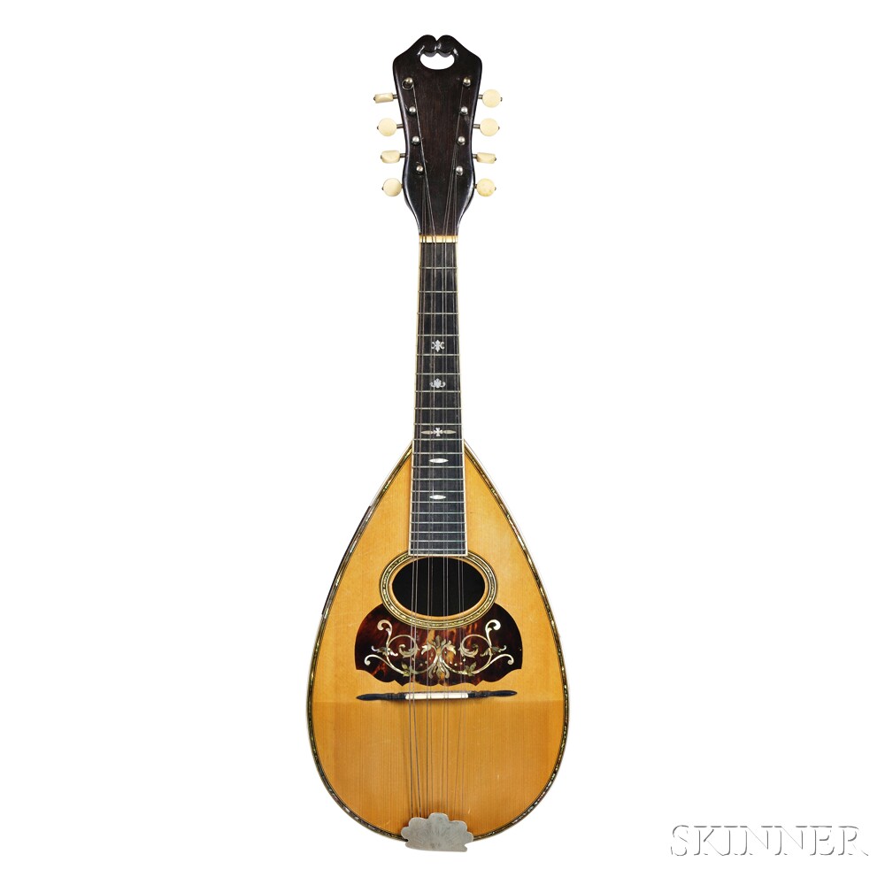 C.F. Martin Style 4 Mandolin, c. 1908, serial no. 2473, bowl-back, headstock repair, with original