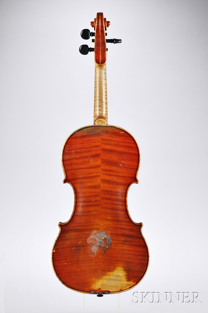 German Violin, Heinrich Th. Heberlein, Jr., Markneukirchen, 1920, bearing the maker's label, - Image 3 of 3