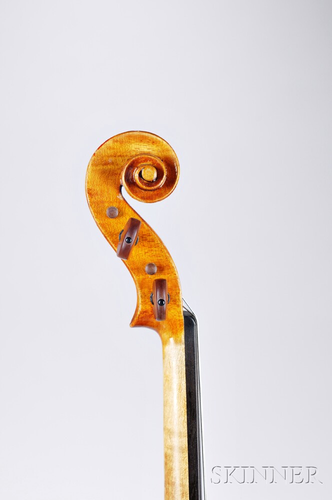 Violin, labeled Enrico Rossa, fecit Anno 2001, length of back 356 mm. Violin, labeled Enrico - Image 2 of 3
